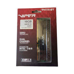 PATRIOT VIPER 16GB (2X8GB) KIT 1600 MHZ DDR3 MEMORY PV316G160C0K F5-1(24)